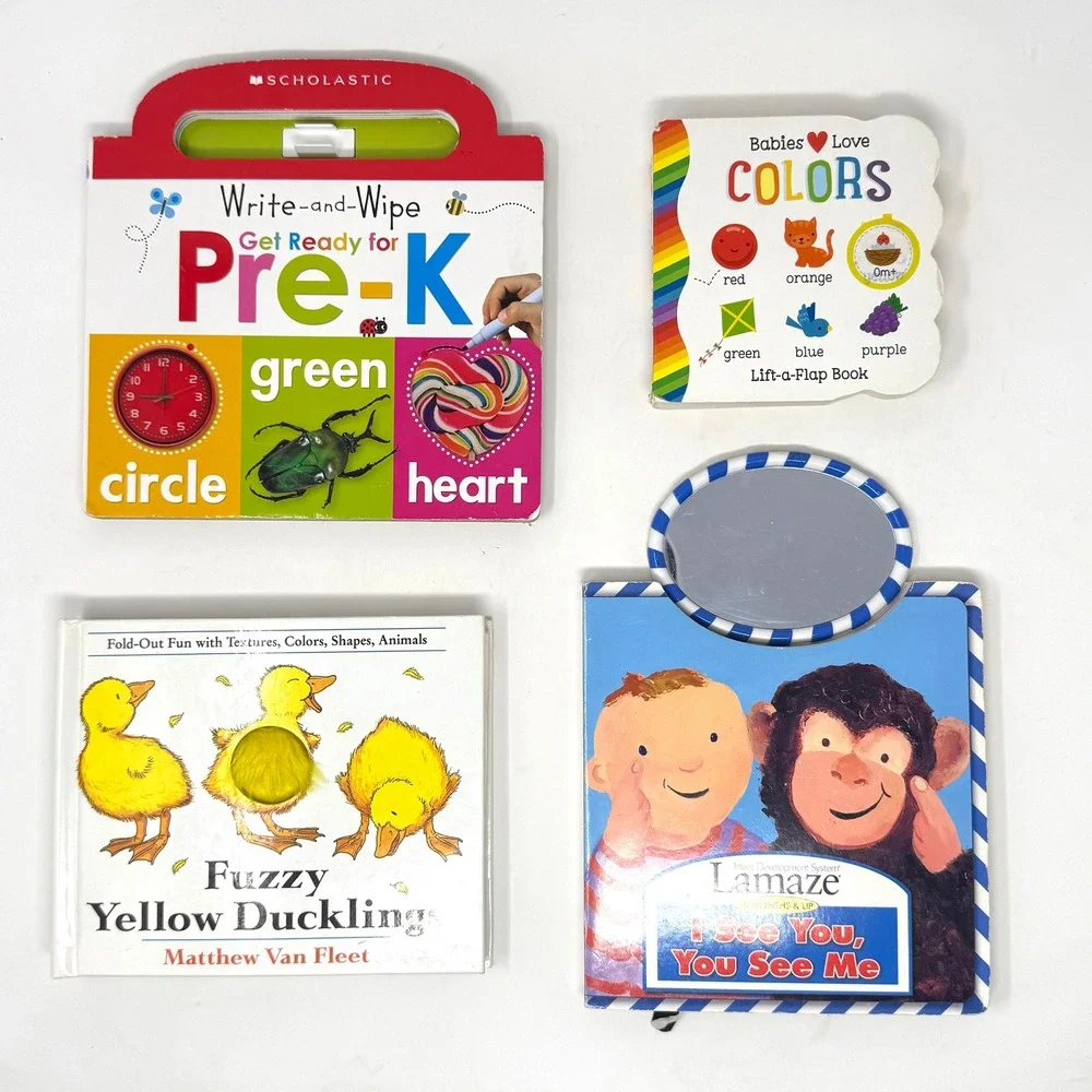 Scholastic Lamaze Matthew Van Fleet Toddler Board Book Lot 4 Interactive Sensory